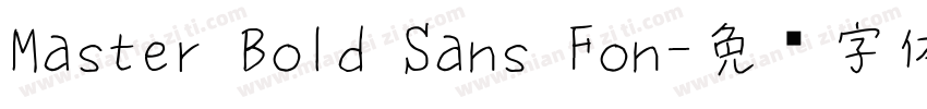 Master Bold Sans Fon字体转换